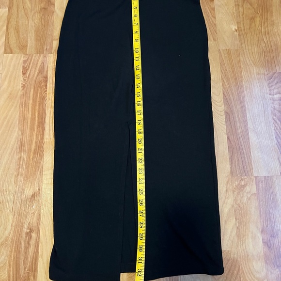 Aritzia Wilfred Free Black Knit Maxi Pencil Skirt sz Medium - Picture 5 of 7